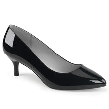 Cargar imagen en el visor de la galería, Tacones Pleaser Pink Label KITTEN-01 Negro Charol
