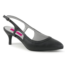 Carregar imagem no visualizador da galeria, Tacones Pleaser Pink Label KITTEN-02 Negro Piel Sintética
