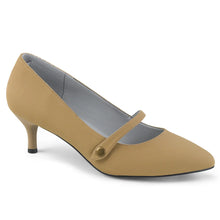 Cargar imagen en el visor de la galería, Tacones Pleaser Pink Label KITTEN-03 Taupe Nubuck
