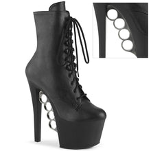 Load image into Gallery viewer, Tacones Pleaser KNUCKS-1020 Negro Faux Le
