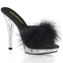 Cargar imagen en el visor de la galería, Tacones Fabulicious LIP-101-8 Negro Satin Fur
