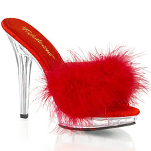 Carregar imagem no visualizador da galeria, Tacones Fabulicious LIP-101-8 Rojo Satin Fur
