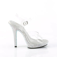 Cargar imagen en el visor de la galería, Tacones Fabulicious LIP-108DM Transparente Plata
