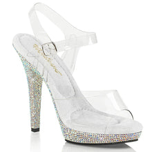 Cargar imagen en el visor de la galería, Tacones Fabulicious LIP-108DM Transparente Plata
