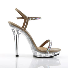 Carregar imagem no visualizador da galeria, Tacones Fabulicious LIP-131 Taupe Pu Transparente
