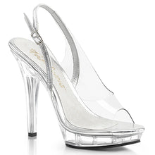 Cargar imagen en el visor de la galería, Tacones Fabulicious LIP-150 Transparente Plata
