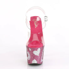 Carregar imagem no visualizador da galeria, Tacones Pleaser LOVESICK-708HEART Transparente H. Rosa
