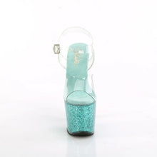 Cargar imagen en el visor de la galería, Tacones Pleaser LOVESICK-708SG Transparente Aguamarina Iridescent
