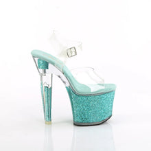 Cargar imagen en el visor de la galería, Tacones Pleaser LOVESICK-708SG Transparente Aguamarina Iridescent
