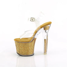Cargar imagen en el visor de la galería, Tacones Pleaser LOVESICK-708SG Transparente Dorado Iridescent
