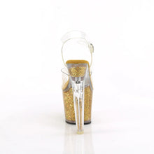 Cargar imagen en el visor de la galería, Tacones Pleaser LOVESICK-708SG Transparente Dorado Iridescent
