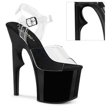 Load image into Gallery viewer, Tacones Pleaser LOVETHORN-708 Transparente Negro
