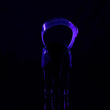 Cargar imagen en el visor de la galería, Tacones Pleaser MOON-708FLM Transparente Negro Ombre
