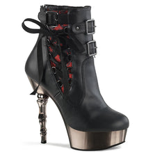Carregar imagem no visualizador da galeria, Botas Demonia MUERTO-1030 Negro Faux Leather/Pewter Chrome
