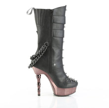 Cargar imagen en el visor de la galería, Botas Demonia MUERTO-159 Negro Piel vegana/Pewter Chrome
