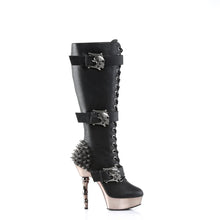 Carregar imagem no visualizador da galeria, Botas Demonia MUERTO-2028 Negro Piel vegana/Pewter Chrome
