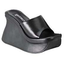 Cargar imagen en el visor de la galería, Sandalias Demonia PACE-01 Negro Piel vegana
