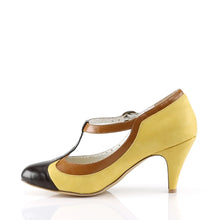 Cargar imagen en el visor de la galería, Tacones Pin Up Couture PEACH-03 Amarillo Piel Sintética
