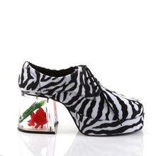 Load image into Gallery viewer, Zapatos Funtasma PIMP-02 Zebra Fur
