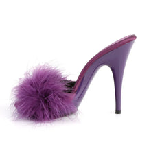 Cargar imagen en el visor de la galería, Tacones Fabulicious POISE-501F Morado Satin Marabou

