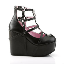 Cargar imagen en el visor de la galería, Botines Demonia POISON-25-1 Negro Piel vegana
