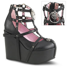 Cargar imagen en el visor de la galería, Botines Demonia POISON-25-1 Negro Piel vegana
