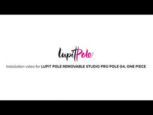 Cargar y reproducir el video en el visor de la galería, Barra Pole Dance LUPIT POLE PRO G4 - REMOVIBLE PARA ESTUDIOS ACADEMIAS
