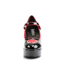 Load image into Gallery viewer, Tacones Funtasma QUEEN-55 Negro Blanco Rojo
