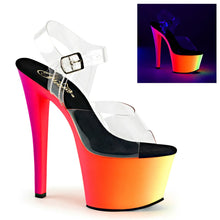 Carregar imagem no visualizador da galeria, Tacones Pleaser RAINBOW-308UV Transparente Neon
