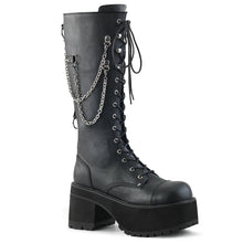 Carregar imagem no visualizador da galeria, Zapatos con plataforma Demonia RANGER-303 Negro Faux Leather
