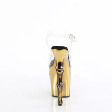 Carregar imagem no visualizador da galeria, Tacones Pleaser RAPTURE-808-LT Transparente Satin Brass
