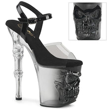 Cargar imagen en el visor de la galería, Tacones Pleaser RAPTURE-808T-1 Ahumado Negro Transparente
