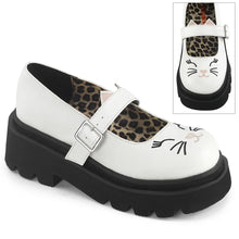 Load image into Gallery viewer, Zapatos con plataforma Demonia RENEGADE-56 Blanco Piel vegana
