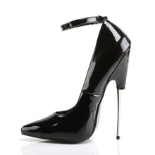 Cargar imagen en el visor de la galería, Tacones Devious SCREAM-12 Negro Charol
