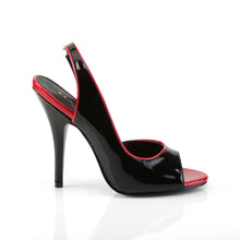 Cargar imagen en el visor de la galería, Tacones Pleaser SEDUCE-117 Negro Rojo Charol
