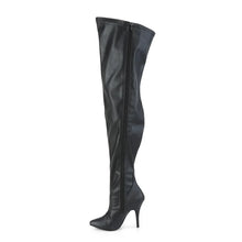 Cargar imagen en el visor de la galería, Botas Pleaser Pink Label SEDUCE-3000WC Negro Str. Piel
