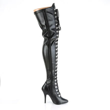 Load image into Gallery viewer, Tacones Pleaser SEDUCE-3024 Negro Str Piel
