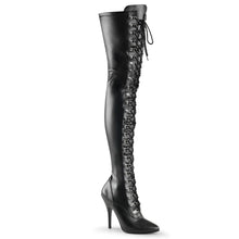 Load image into Gallery viewer, Tacones Pleaser SEDUCE-3024 Negro Str Piel
