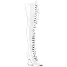 Cargar imagen en el visor de la galería, Tacones Pleaser SEDUCE-3024 Blanco Charol
