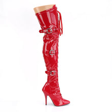 Cargar imagen en el visor de la galería, Tacones Pleaser SEDUCE-3028 Rojo Str Charol
