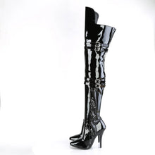 Cargar imagen en el visor de la galería, Tacones Pleaser SEDUCE-3080 Negro Str. Charol
