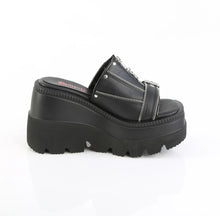 Load image into Gallery viewer, Sandalias Demonia SHAKER-07 Negro Piel vegana
