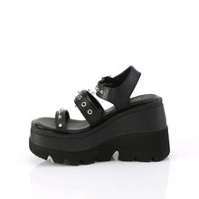 Cargar imagen en el visor de la galería, Sandalias Demonia SHAKER-13 Negro Piel vegana
