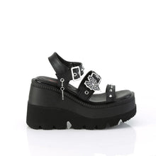 Cargar imagen en el visor de la galería, Sandalias Demonia SHAKER-13 Negro Piel vegana
