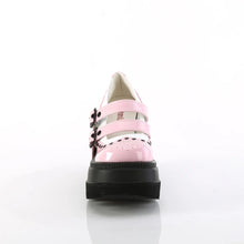 Carregar imagem no visualizador da galeria, Zapatos con plataforma Demonia SHAKER-27 B. Rosa-Blanco Charol
