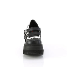 Carregar imagem no visualizador da galeria, Zapatos con plataforma Demonia SHAKER-27 Negro-Blanco Piel vegana

