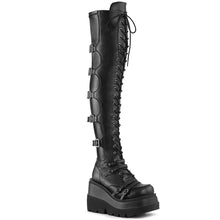 Cargar imagen en el visor de la galería, Botas (Over the Knee) Demonia SHAKER-350 Negro Veagn Leather-Stretch
