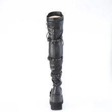 Cargar imagen en el visor de la galería, Botas (Over the Knee) Demonia SHAKER-420 Negro Stretch Piel vegana
