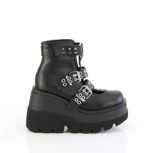 Load image into Gallery viewer, Botines Demonia SHAKER-62 Negro Piel vegana

