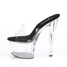 Cargar imagen en el visor de la galería, Tacones Pleaser SKY-301 Transparente Negro
